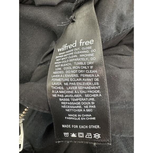 Wilfred Free / Aritzia Day-Off High Waisted Pleated Pants Black Women’s Size 24 - Picture 12 of 14